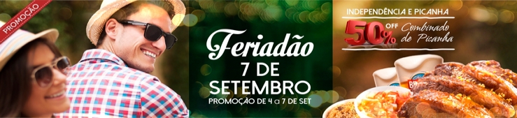 Promoo: Feriado 7 de Setembro